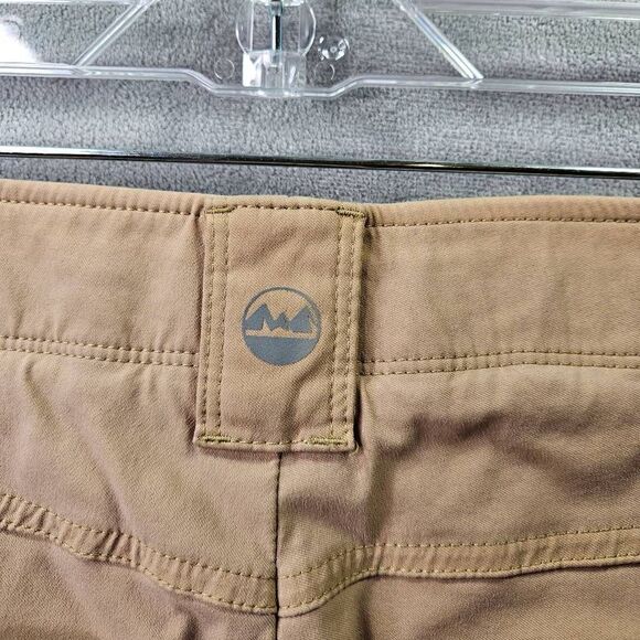 Wrangler Outdoor Series Cargo Pants Mens Size 30x30 Khaki Nylon Hiking Tan - Picture 9 of 12